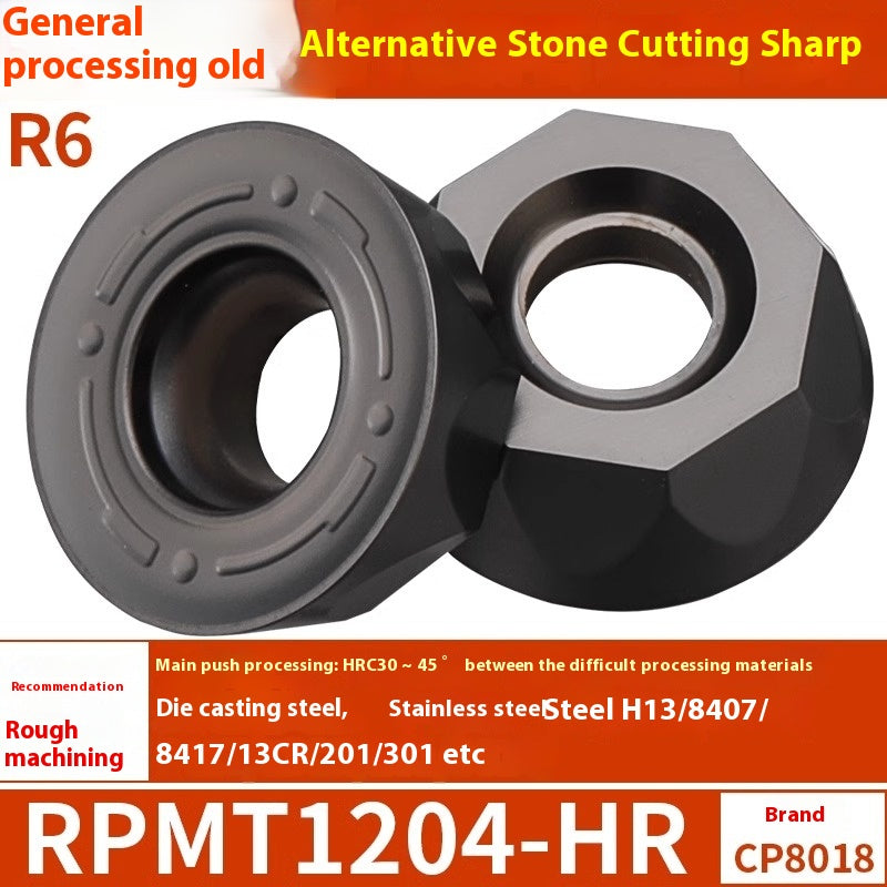 6009 CNC milling inserts RPMW carbide R5 machining center R4 milling machine R6 milling inserts RPMT round cutter grain cutting tools Shandong Denso Pricision Tools Co.,Ltd.